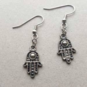Hamsa Hand Earrings Yoga Meditation Surgical Steel Sensitive Ears Boho
